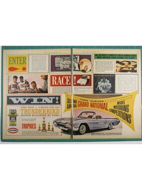 Print Ad Ford Aurora Second Annual Grand Model Motoring 2 PG Thunderbird 1963